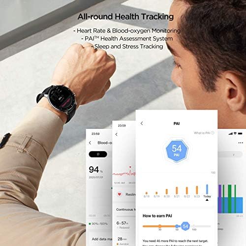 Amazfit GTR 2 Akıllı İzle Android iPhone için, Bluetooth Çağrı, Alexa GPS ile, Fitness Spor İzle Erkekler için, 90 Spor Modları,