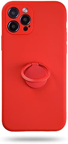 El için Cep Telefonu Halka Tutacağı, Parmak ve Kılıf için Manyetik Telefon Arka Halka Tutacağı (Kırmızı)