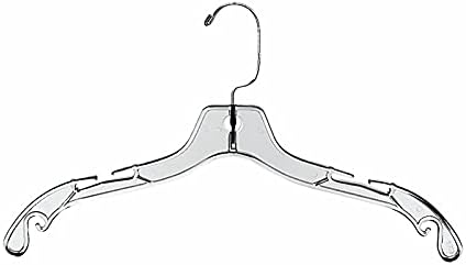 Elbise Askıları-Şeffaf Plastik-17 inç-20 Peni Clotheshanger Askıları Elbise Askıları Elbise Askıları Askı Raf Depolama Askıları