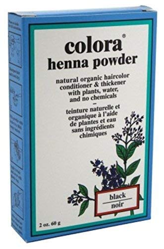 Colora Kına Tozu Saç Rengi Siyah 2oz (6 Paket)