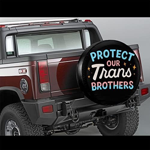 WDNGNDT Trans kardeşler LGBT yedek lastik kapak toz geçirmez oto aksesuarları Jeep römork SUV için korumak