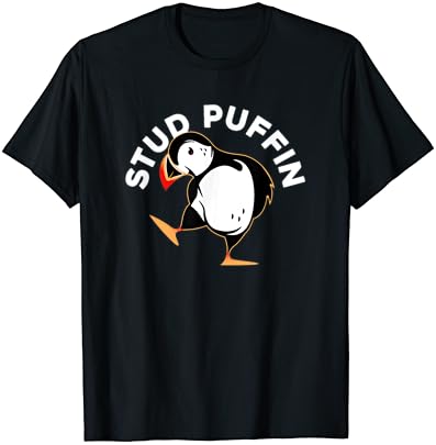 Damızlık Puffin Komik Seabird Hayvan Lover Damızlık Muffin T-Shirt