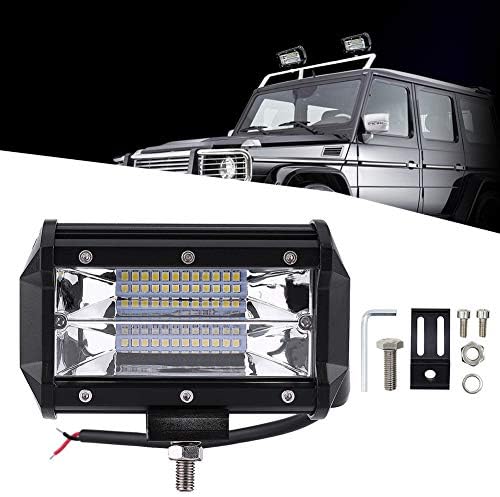 jeep Kamyon Tekne Offroad için 5 inç 72 W LED iş ışık Bar Nokta Sel Sürüş Lambası