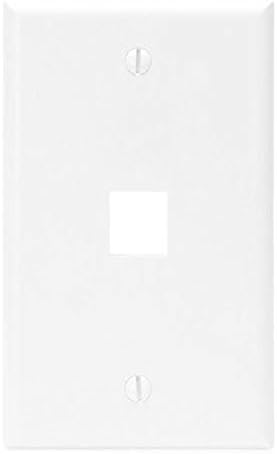 4xem Duvar Plakası - 1 Bağlantı Noktası, Beyaz (4XFP01KYWH)