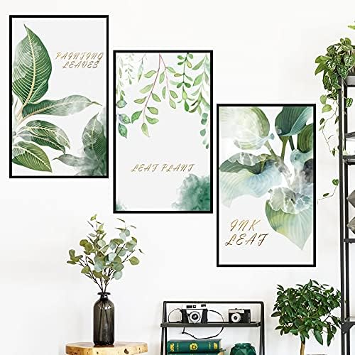 Soying DIY Yeşil Bitki Resim Çerçevesi Dekorasyon Oturma Odası Tv Arka Plan Sticker duvar Çıkartmaları Duvar Kağıdı, Çıkarılabilir
