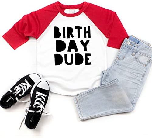Bump ve Ötesi Tasarımlar Boy Doğum Günü Gömlek Çocuklar Doğum Günü Dude Gömlek Boys için