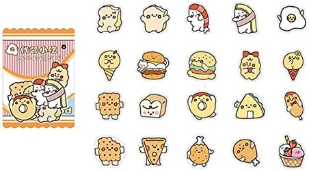 40 Adet / paket Kawaii Sticker, Karikatür Kırtasiye Sticker 24 Saat Marketten Gıdalar Serisi Scrapbooking Dekoratif Çıkartmalar