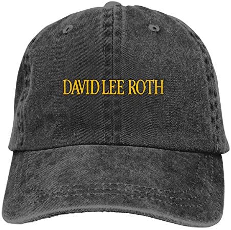 David Lee Roth Onları Ye ve Gülümse Unisex Vintage Yıkanmış Dimi Pamuklu Beyzbol Şapkaları Düşük Profilli Baba Şapkası Siyah