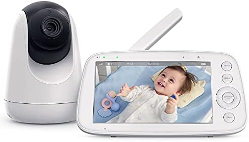 Bebek monitörü, 5 720 P Video bebek Monitörü ile Pan-Tilt-Zoom Kamera, Ses ve Görsel İzleme, Kızılötesi Gece Görüş ve Termal