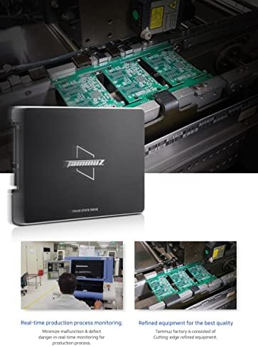 TAMMUZ GK300 (1 TB) SATA3 2,5 inç Dahili SSD, 3D NAND, SATA1 1,5 Gb/s Geriye Dönük Uyumluluk, İçerik Oluşturucu ve Oyunda Mükemmel