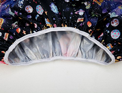 Kovası Astar Bez çocuk bezi Nappy Ekler ıçin Büyük Çamaşır ıslak çanta elastik yıkanabilir Kullanımlık 27.6 in x29. 5in (gökkuşağı)