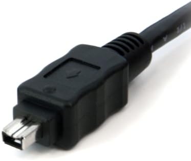 StarTech.com IEEE-1394 Firewire Kablosu 4-6-IEEE 1394 Kablosu-4 pinli FireWire (M) ila 6 pinli FireWire (M) - 1 ft-Kalıplanmış