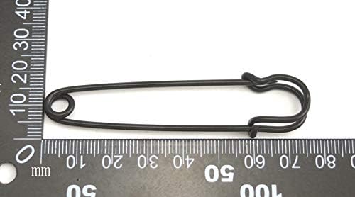 Fenggtonqıı Siyah 76mm Uzunluk Emniyet Pimi emniyet battaniyesi Pin Paketi 80