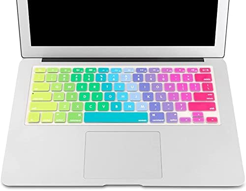 MOSISO Silikon Klavye Kapağı MacBook Air 13 inç A1466 A1369 2010-2017 ile uyumlu ve MacBook Pro 13/15 inç ile uyumlu (Retina
