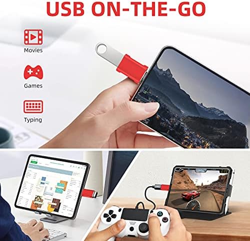 USB - C'den USB Adaptörüne (2 Paket) - HELİAN Bani USB Tip C (Erkek) - USB 3.0 (Dişi) Adaptör MacBook Pro 2020, iPad Pro 2020,
