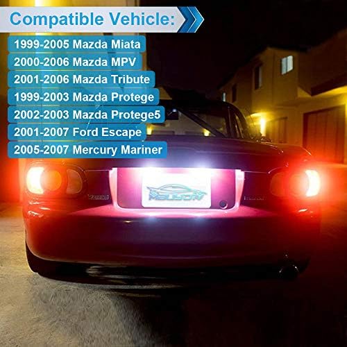 MbuyDIY LED plaka ışık lamba donanımı ile Uyumlu Mazda Miata MPV Tribute Protege Protege5 Ford Escape Mercury Mariner 6000 K