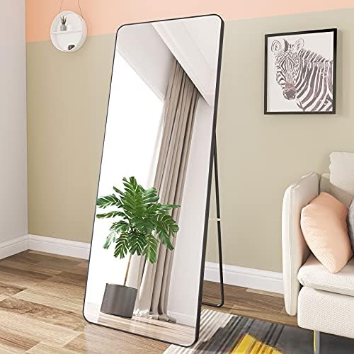 WFGEJU HD Tam Boy Ayna 65x20 İnç Ayakta veya Yere Yaslanmış veya Duvara Monte Asılı Yatak Odasında veya Oturma Odasında Soyunma