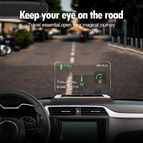 Arestech Araba GPS Mobil Head Up Display Tutucu ile HD Görüntü Yansıma için HUD, Smartphone, iPhone, Samsung, Araç Navigasyon
