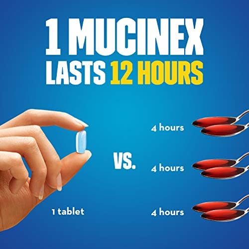 Mucinex Maksimum Mukavemet 12 Saatlik Göğüs Tıkanıklığı Balgam Söktürücü Tabletler, 14 Sayım (3'lü Paket)