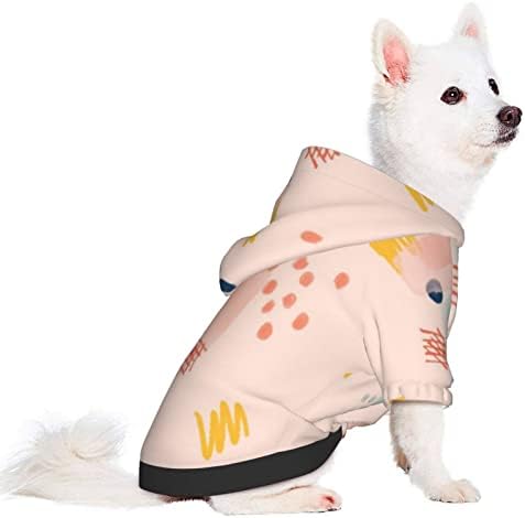 ZENMEBAN Küçük Cins Pet Giyim, Graffiti Dekor Köpek Hoodies, Sıcaklık Pelerin Veya Battaniye Köpekler için-6 Boyutları