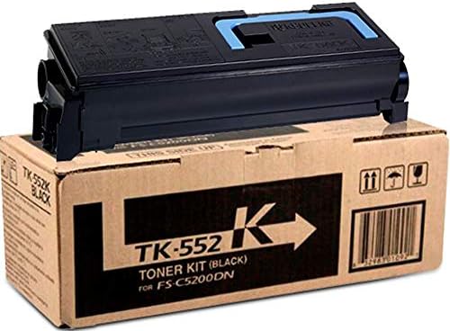 Kyocera 1T02HM0US0 Model TK-552K Ecosys C5200DN için Siyah Toner Seti, Orijinal Kyocera, 7000 Sayfaya Kadar