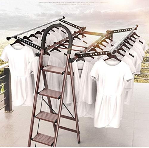 WXYU giysi kurutucu 4 Adım Merdiven Katlanabilir Airer Bağlantısız Kurutma Raf Ev Mutfak Hafif Havlu Askısı palto askılık portmanto
