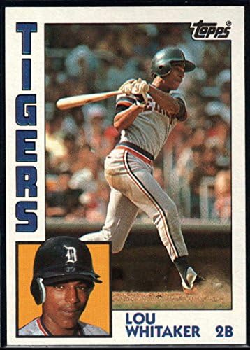 1984 Topps Beyzbol 695 Lou Whitaker Detroit Tigers Resmi MLB Beyzbol Ticaret Kartı Ham (Ex-Mt Mükemmel-Nane veya Daha İyi) Durumda