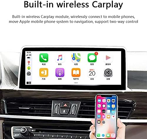 Android 10 Araba Stereo GPS Navigator iDrive Sistemi için Muhafaza X3 F25 X4 F26 2009-2015 8.8 IPS Dokunmatik Ekran Desteği CarPlay