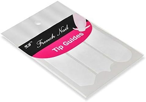 20 Paketleri manikür kağıt etiket tırnak sanat 3 Stilleri Fransız saçak