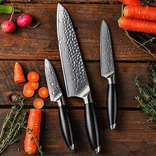 Bıçak Seti, Bıçak Seti 3 Parça Mutfak Bıçak Seti Profesyonel Şef Bıçağı Soyma Meyve Dilimleme Pişirme Araçları Mutfak Bıçakları