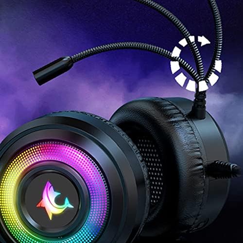 Kablolu kulaklıklar 3.5 MM RGB oyun kulaklıkları oyun kulaklıkları Stereo aşırı kafa kablolu kulaklık bilgisayar için
