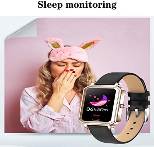 UTLJPW Womens akıllı Saatler, 1.08 HD Dokunmatik Ekran Spor Izci Smartwatch Spor Saatler Uyku Monitör IP68 Su Geçirmez Pedometre