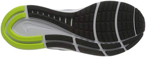 Nike Erkek AİR Zoom Yapısı 23 Koşu Ayakkabısı, Siyah MTLC Gümüş Volt Antrasit Beyaz, 5.5