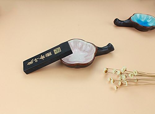 Fitlyiee 2 Paket İşlevli Seramik Mürekkep Çanak Plaka Çin Kaligrafi Boyama Fırça Istirahat Tutucu Kolu ile (Rastgele Renk)