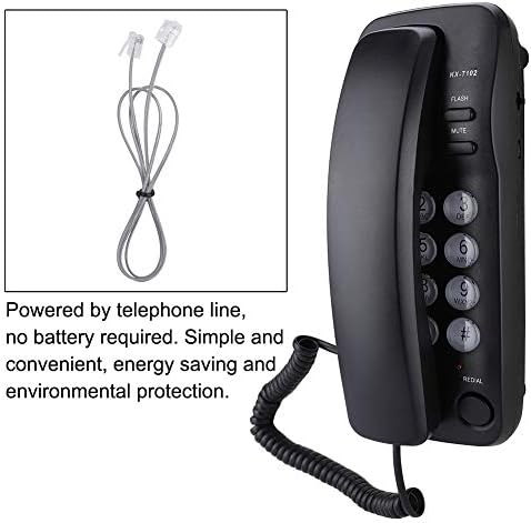 Mini Kablolu Telefon, Duvara Monte Sabit Telefon Uzantısı Arayan Kimliği Yok, Otel ve Aile için Büyük Düğmeli İş Telefonu, RJ45