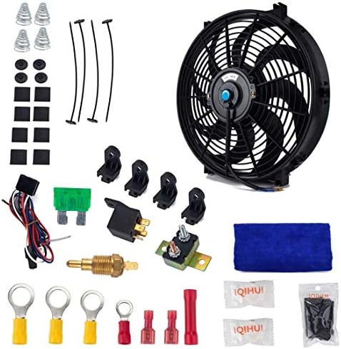 CAOMING 12 V 90 W 14 inç Araba Soğutma Fanı Yüksek Güç Modifiye Tankı Fan Soğutma Fanı Güçlü Fan Mini Klima Montaj Aksesuarları
