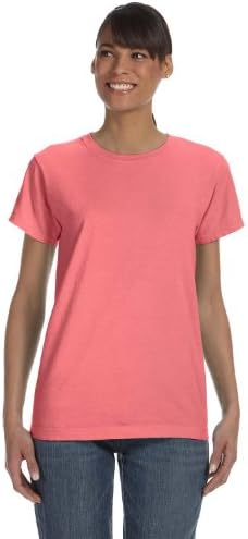 Konfor Renkleri Chouinard Kadın Yumuşak Preshrunk Konfeksiyon Boyalı T-Shirt
