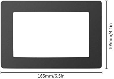 Fesjoy Stick On Conta Koruması, Siyah LCD Conta 6.5 x 4.1 inç Tozsuz Bezlerle Reçine Dökülmesine Karşı Koruma Wanhao D7 Anycubic