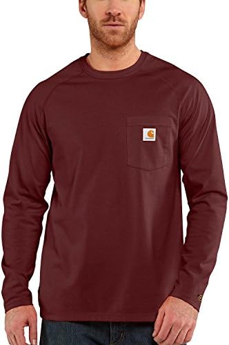 Carhartt erkek Kuvvet Pamuk Delmont Uzun Kollu T-Shirt