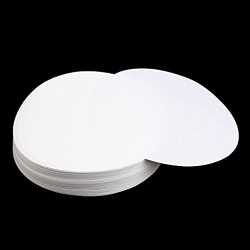 Almencla Paketi 100 Adet Laboratuvar Külsüz Kantitatif Filtre Kağıdı 1 - 3um-Beyaz, 12.5 cm
