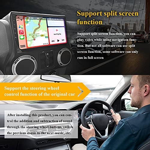 ZWNAV Android Araba Radyo Dokunmatik Ekran ıçin Jeep Wrangler JK 2015 2017 Stereo Multimedya Oynatıcı 2 din Autoradio GPS