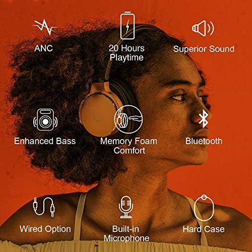 U Evolve Aktif Gürültü Önleyici Kulaklıklar Kablosuz Aşırı Kulak mikrofonlu kulaklıklar Bluetooth Kulaklıklar Yüksek Sadakat