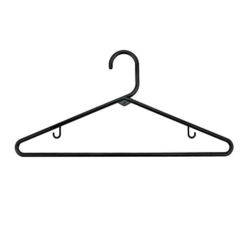 NAHANCO TBİHU Plastik Borulu Elbise Askıları, Ev Kullanımı, 17, Fildişi (24'lü Paket)