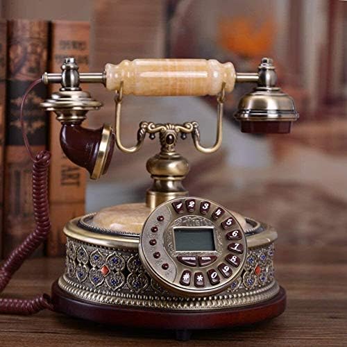 SXRDZ Retro Tarzı Telefon Retro Telefon Antika Telefon Vintage Kablolu Telefon Salon Kahve Dekorasyon-Bir Ev masa dekoru Süsleme
