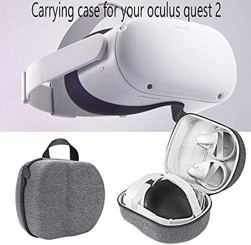 MASiKEN Oculus Quest 2 Kılıfı, VR Oculus Quest 2 Kulaklık için Taşıma Çantası, Kontrolörler, Seyahat ve Ev Depolama için Su Geçirmez