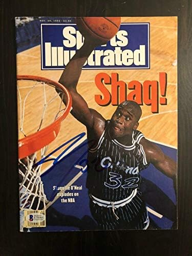 Shaquille O'neal İmzalı İmzalı Sports Illustrated Dergisi 11/30/92-Shaq-İmzalı NBA Dergileri