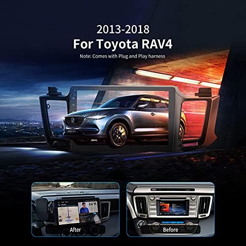 ViaBecs 10.2 Bluetooth Araç Stereo Apple Carplay Toyota RAV4 RAV 4 2013 2014 2015 2017 2018 Kafa Ünitesi Tek Din Araba Radyo