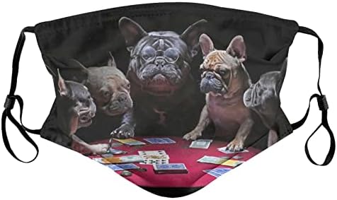 Poker Oynayan köpekler Filtre Ile Toz Maskesi 3d Kullanımlık Yıkanabilir Pamuk Nefes Bez Yüz Maskesi Kadın Erkek