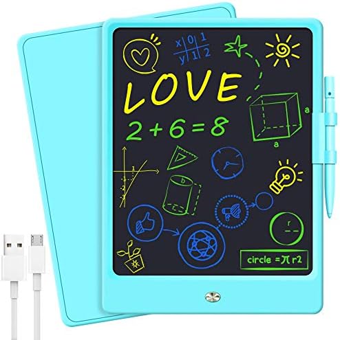 Kızlar Oyuncaklar Hediyeler için 3 4 5 6 Yaşındaki Erkek, LCD yazma tableti, şarj Edilebilir 10 inç Renkli Ekran Çizim Doodle