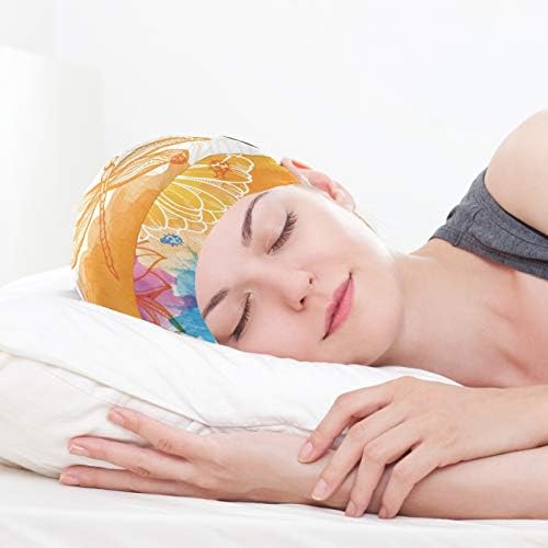Kadın Uyku Kap Saten Çizgili Modern Şerit Yeşil Kanser Şapka Hiçbir Solma Hımbıl Gece Beanies